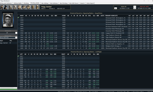 Database Pitching Splits